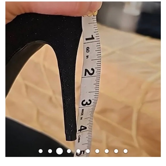 BADGLEY MISCHKA/Mark & James Glitter Gala Black Pumps 8.5 - Picture 14 of 14